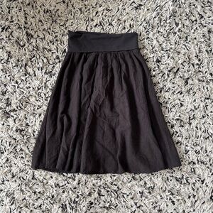 free-people 'free-est' black foldover midi skirt